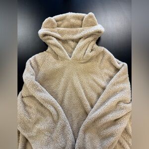 Cozy Plush Hooded Pullover with Bear Ears-SHEIN 3xl